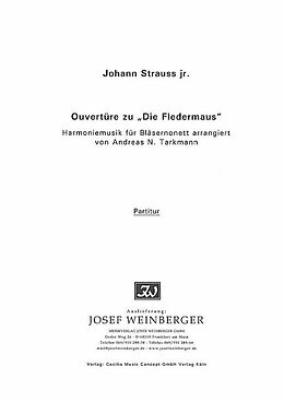 Johann (Sohn) Strauss Notenblätter Ouvertüre zu Die Fledermaus
