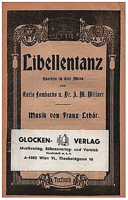 Franz Lehár Notenblätter Libellentanz
