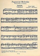 Franz Lehár Notenblätter Paganini-Melodie