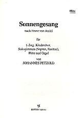 Johannes Petzold Notenblätter Sonnengesang nach Franz von Assisi