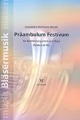 Johannes Matthias Michel Notenblätter Präambulum festivum für 2 Trompeten