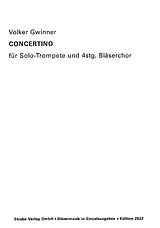 Volker Gwinner Notenblätter Concertino in drei Sätzen