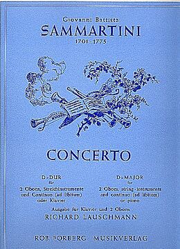 Giovanni Battista Sammartini Notenblätter Konzert D-Dur