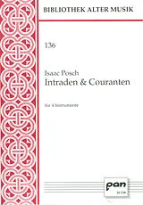 Isaac Posch Notenblätter Intraden und Couranten