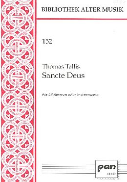 Thomas Tallis Notenblätter Sancte Deus