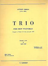 Anton (Antoine) Joseph Reicha Notenblätter Trio pour 3 violoncelles