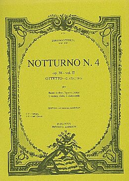 Luigi Boccherini Notenblätter Notturno op.38,4 G470