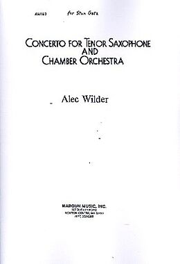 Alec Wilder Notenblätter Concerto