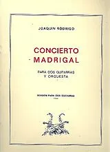 Joaquin Rodrigo Notenblätter Concierto Madrigal für 2 Gitarren und Orchester