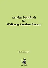  Notenblätter Aus dem Notenbuch für Wolfgang Amadeus