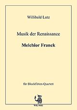 Melchior Franck Notenblätter Musik der Renaissance - Melchior Franck