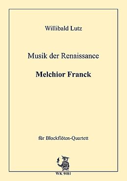 Melchior Franck Notenblätter Musik der Renaissance - Melchior Franck
