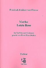 Friedrich Freiherr von Flotow Notenblätter Letzte Rose aus Martha für Panflöte und Orchester