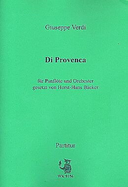 Giuseppe Verdi Notenblätter Di Provenca il mar il suol für Panflöte