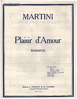 Jean Paul Egide Martini Notenblätter Plaisir damour