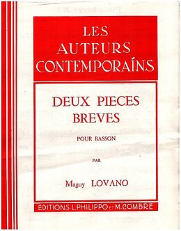Maguy Lovano Notenblätter 2 Pièces brèves