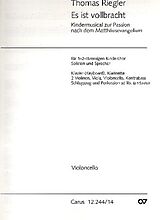 Thomas Riegler Notenblätter Es ist vollbracht