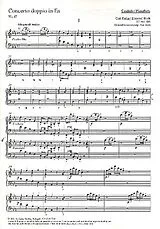 Carl Philipp Emanuel Bach Notenblätter Concerto doppio in Es Wq47