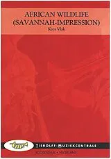 Kees (Cornelius) (Llano) Vlak Notenblätter African Wildlife (Savannah-Impression)