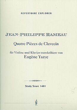 Jean Philippe Rameau Notenblätter 4 Pièces de clavecin