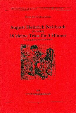 August Heinrich Neithart Notenblätter 18 Trios