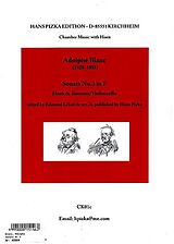 Adolphe Blanc Notenblätter Sonata F major no.3