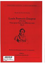 Louis-Francois Dauprat Notenblätter 6 Trios and 6 Quartets op.8