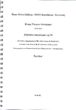 Franz Vinzenz Krommer Notenblätter Sinfonia concertante op.70