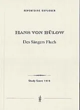 Hans von Bülow Notenblätter Des Sängers Fluch op.16