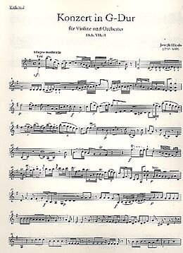 Franz Joseph Haydn Notenblätter Konzert G-Dur Hob.VIIa-4