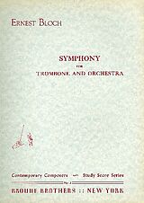 Ernest Bloch Notenblätter Symphony