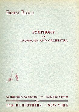 Ernest Bloch Notenblätter Symphony
