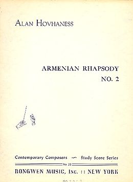 Alan Hovhannes Notenblätter Armenian Rhapsody no.2
