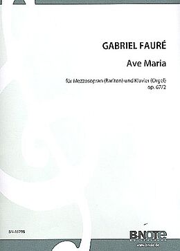 Gabriel Urbain Fauré Notenblätter Ave Maria op.67,2