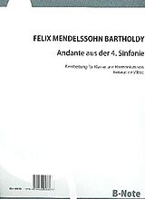 Felix Mendelssohn-Bartholdy Notenblätter Andante aus der Sinfonie Nr.4