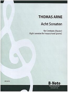 Thomas Augustine Arne Notenblätter 8 Sonaten