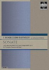 Felix Mendelssohn-Bartholdy Notenblätter Sonate
