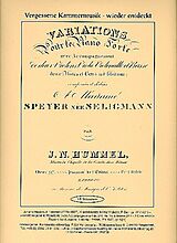 Johann Nepomuk Hummel Notenblätter Sextett F-Dur op.97 für 2 Violinen, Viola, Violoncello