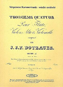 Justus Johann Friedrich Dotzauer Notenblätter Quartett E-Dur Nr.3 op.57