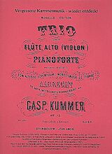 Kaspar Kummer Notenblätter Trio C-Dur op.75
