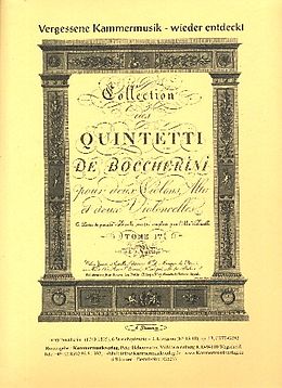 Luigi Boccherini Notenblätter 6 Quintette op.13,1-6
