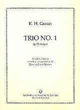 Karl Heinrich Graun Notenblätter Trio No.1 in D Major