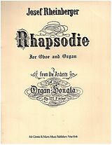 Joseph Gabriel Rheinberger Notenblätter Rhapsodie from the Andante of Organ Sonata in F Minor op.127