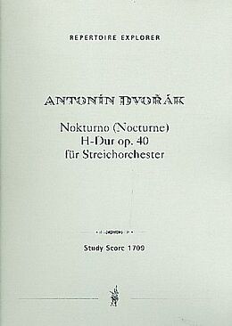 Antonin Leopold Dvorak Notenblätter Nocturne H-Dur op.40