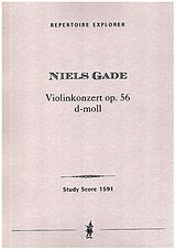 Niels Wilhelm Gade Notenblätter Violinkonzert op.56 d-Moll