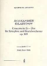 Alexander Glasunow Notenblätter Concerto Es-Dur op.109