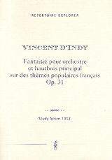 Vincent D'Indy Notenblätter Fantaisie sur des thèmes populaires francais op.31
