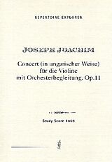 Joseph Joachim Notenblätter Konzert in ungarischer Weise d-Moll op.11