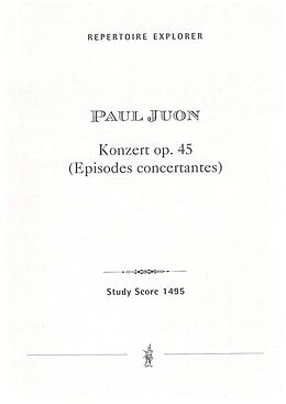 Paul Juon Notenblätter Konzert op.45 (Episodes concertantes)