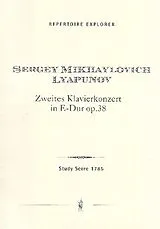 Sergej Mikhaikovich Liapunov Notenblätter Konzert E-Dur op.38 Nr.2